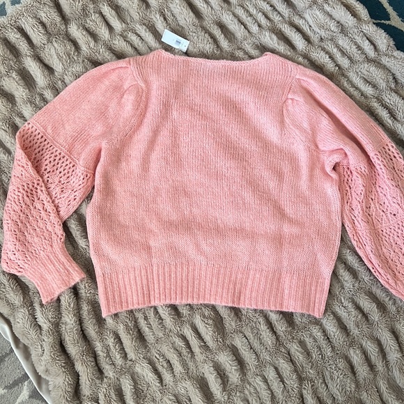 NWT Old Navy Oversized Pointelle Knit Sweater - Picture 2 of 4